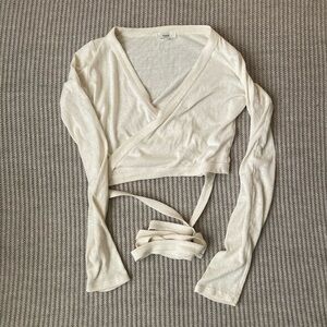 OZMA Dance Wrap Top - Natural XS